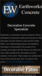 Mobile Screenshot of earthworksconcrete.com